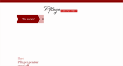Desktop Screenshot of pflegeagentur-west.at